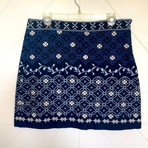 Loft 10 Petite embroidered skirt